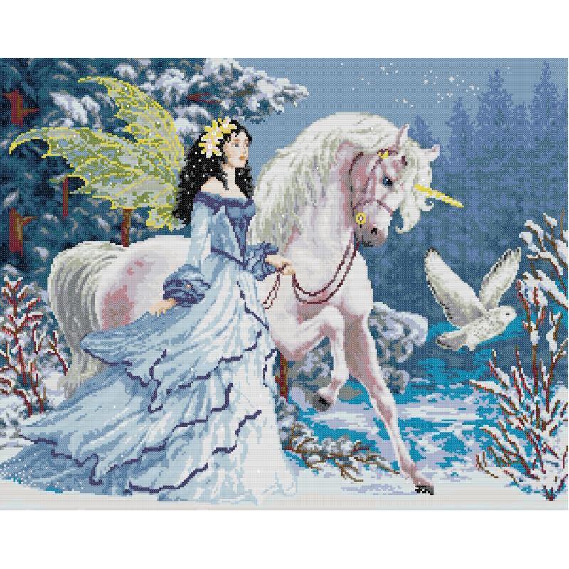 Embroidery Unicorn - Kits de punto de cruz con