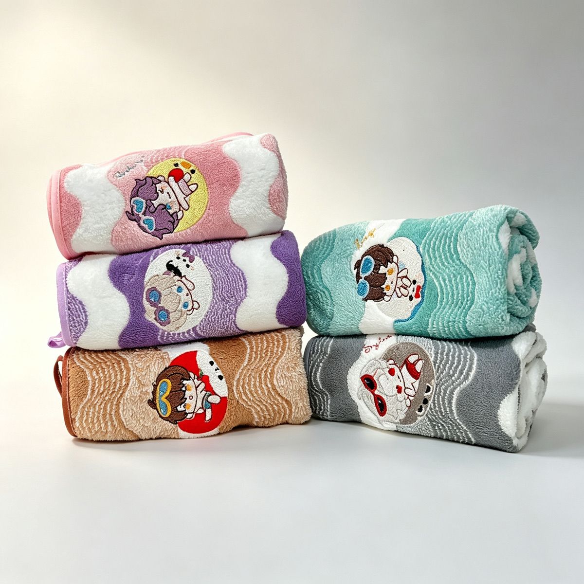 Embroidery Kit - Toalla de Mano de Felpa Coral