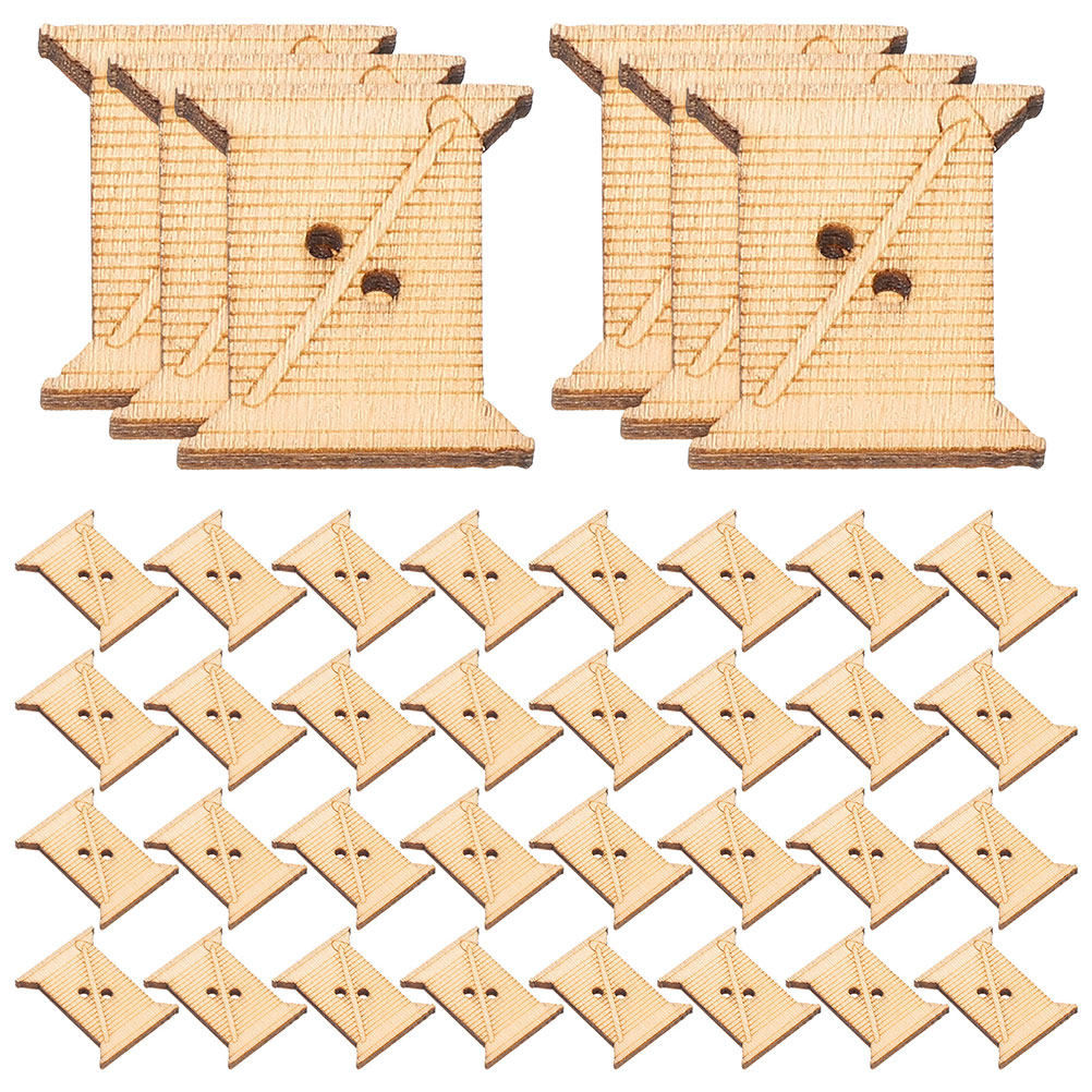 Embroidery Yarn - 100 Piezas de Bobinas de Madera