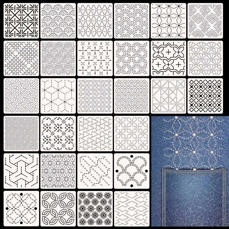 Embroidery Yarn - 30 Uds plantillas de bordado patrones