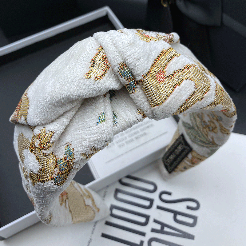 Embroidery Zone - Diadema de moda con bordado para