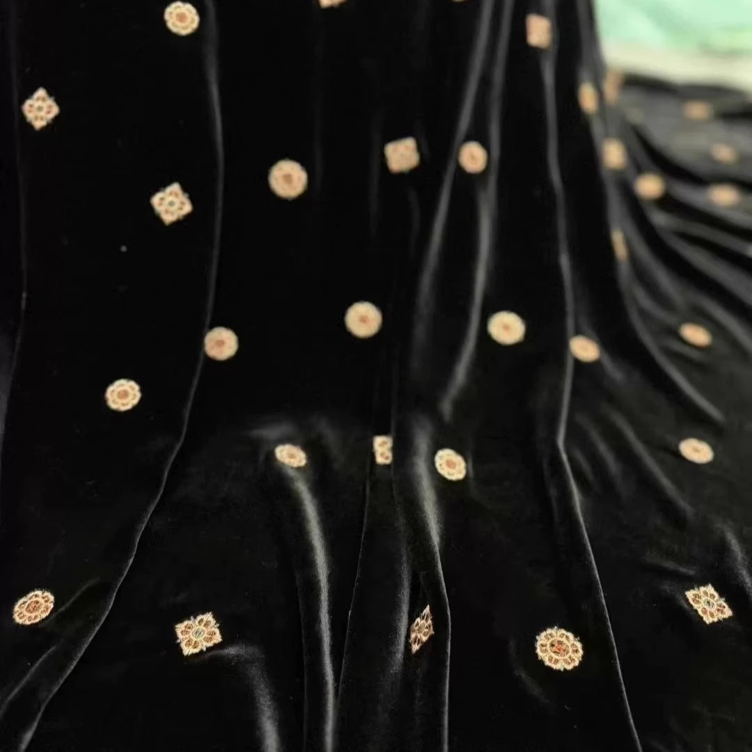 Tela de terciopelo de seda bor - Embroidery Jacket reseña y precio