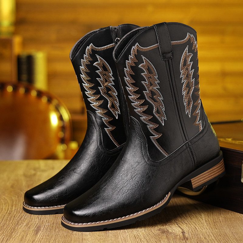 Botas de vaquero occidentales  - Embroidery Fabric reseña y precio