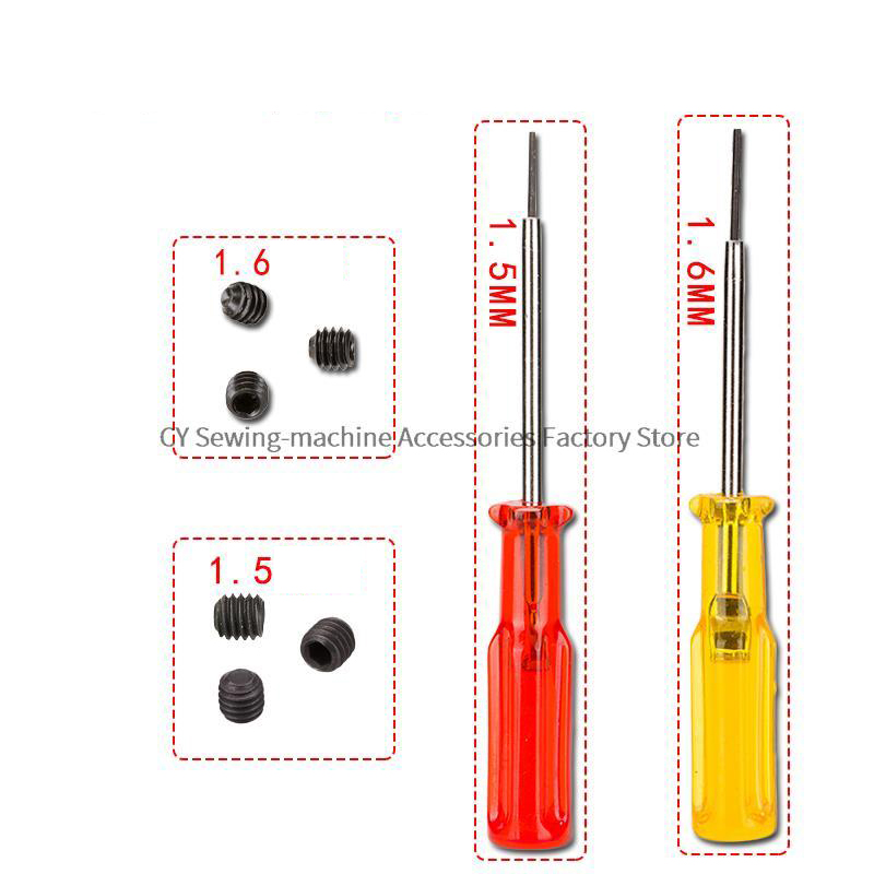 100 Uds 1,5mm 1,6mm tornillo c - Embroidery Yellow reseña y precio
