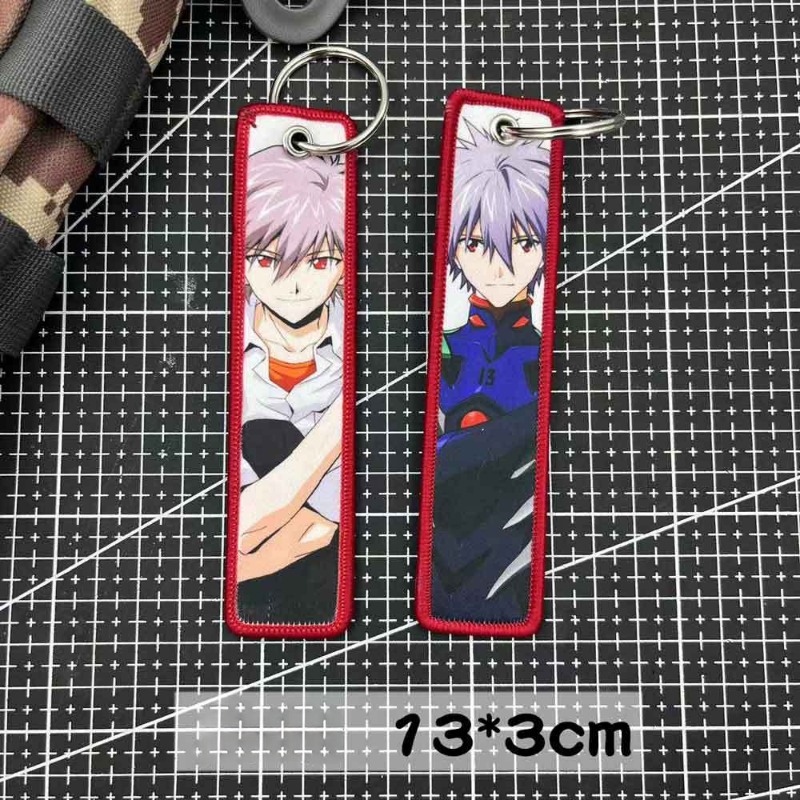 Llavero Evangelion, etiqueta p - Embroidery Zone reseña y precio