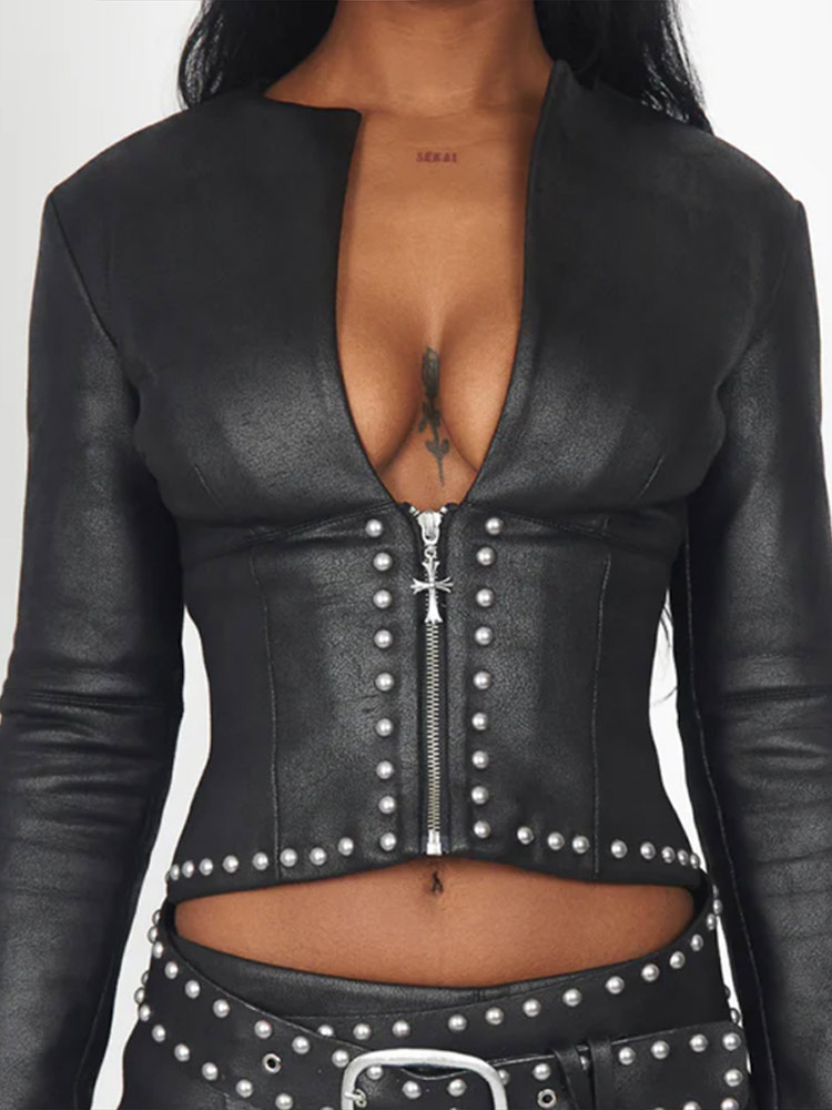 Conjunto de 2 piezas de chaque - Embroidery Jacket reseña y precio