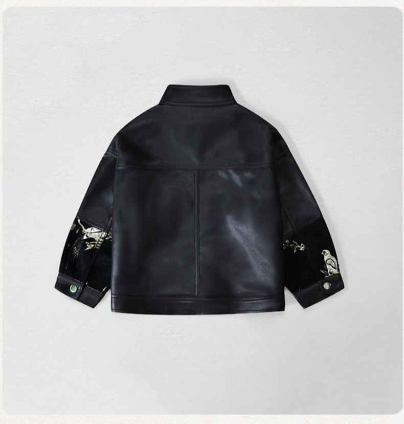 Chaqueta de cuero Pu con borda - Embroidery Jacket reseña y precio