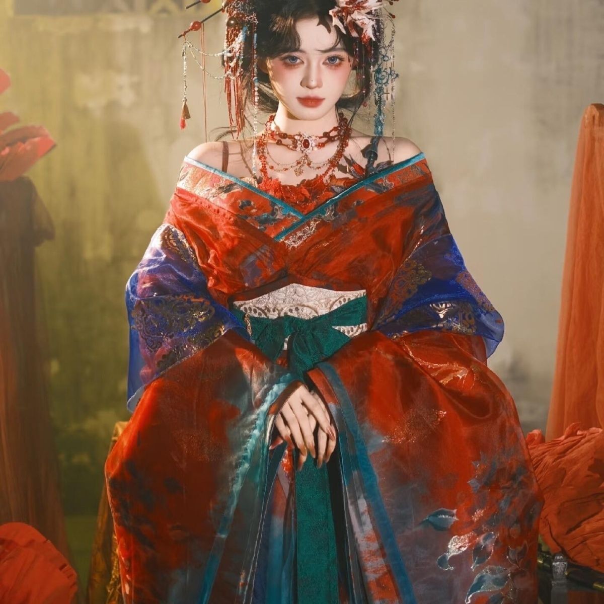 Traje Tradicional Hanfu Negro  - Embroidery Kit reseña y precio