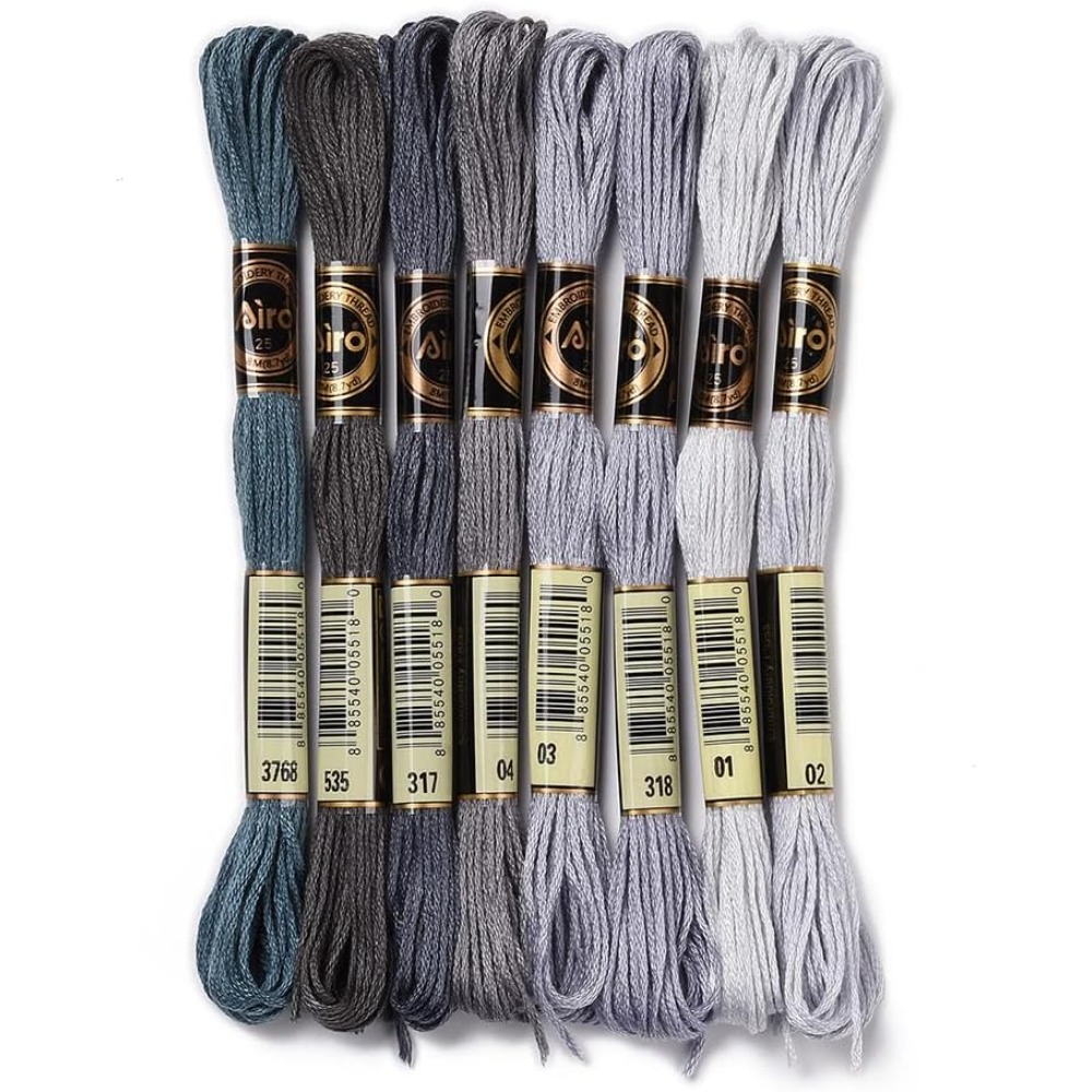 8 ovillos, 70 yardas, pulseras - Embroidery Yarn reseña y precio