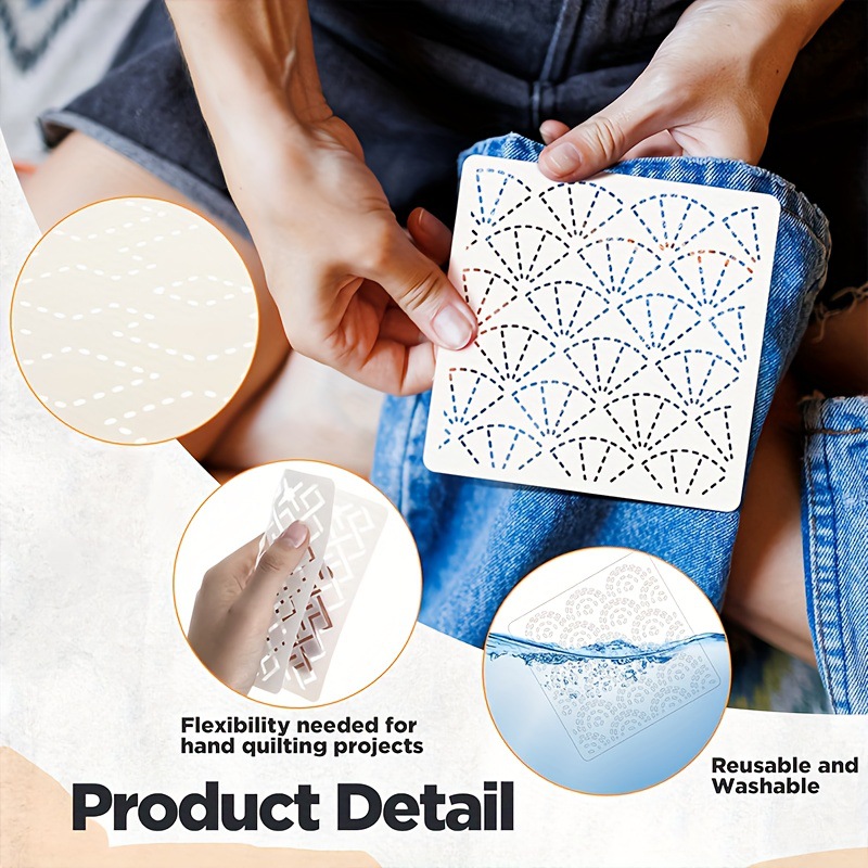 30 Uds plantillas de bordado p - Embroidery Yarn reseña y precio