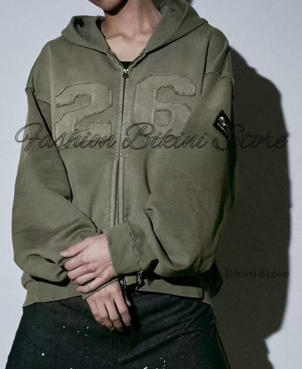 Nueva sudadera con capucha gri - Embroidery Jacket reseña y precio