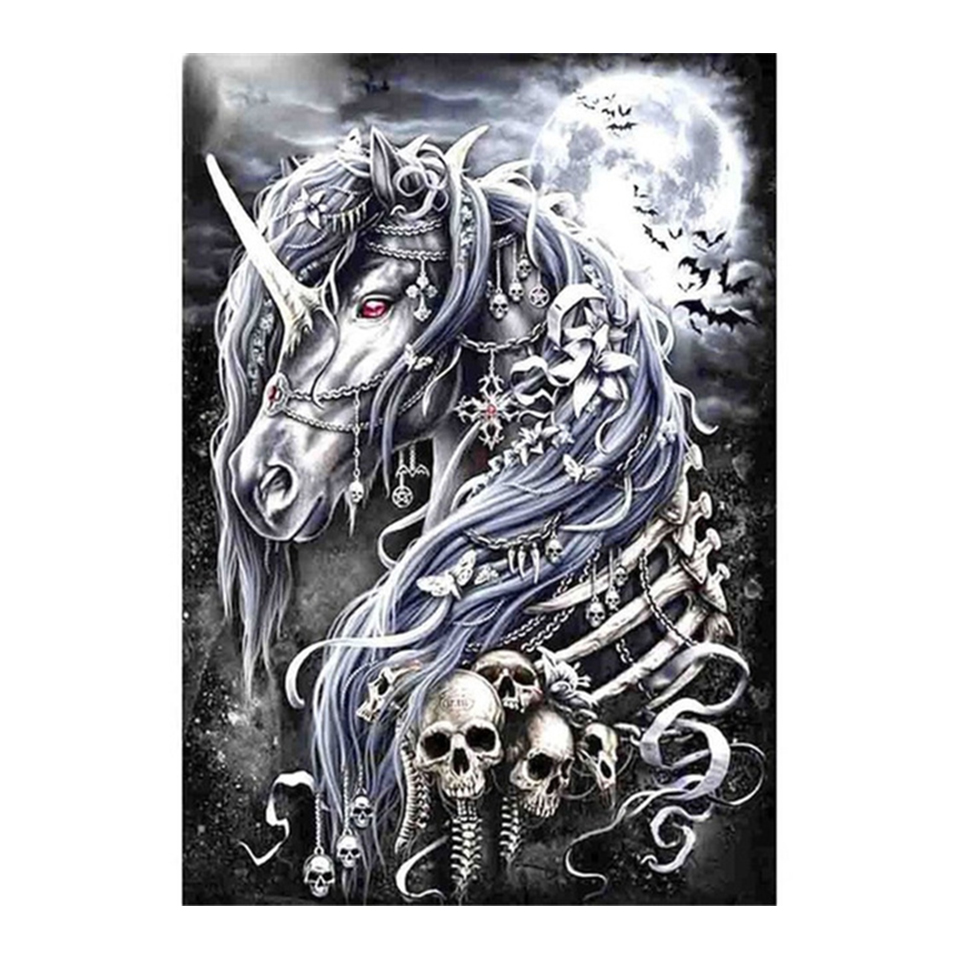 Cráneo unicornio taladro compl - Embroidery Unicorn reseña y precio