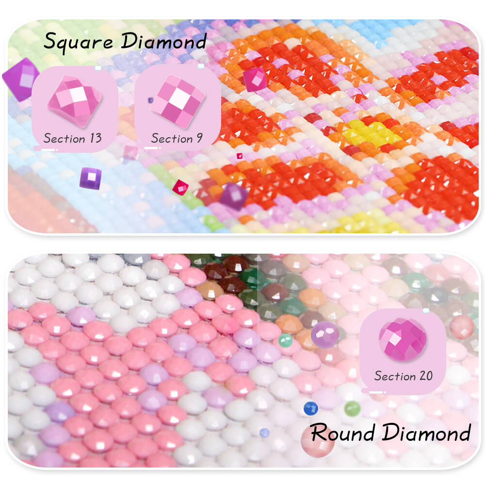 Huacan-pintura de diamante art - Embroidery Hoop Square reseña y precio