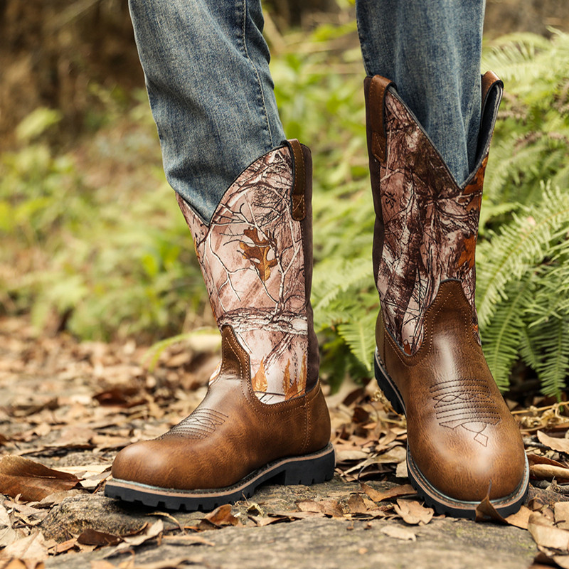 Botas para hombre, botines de  - Embroidery Print reseña y precio