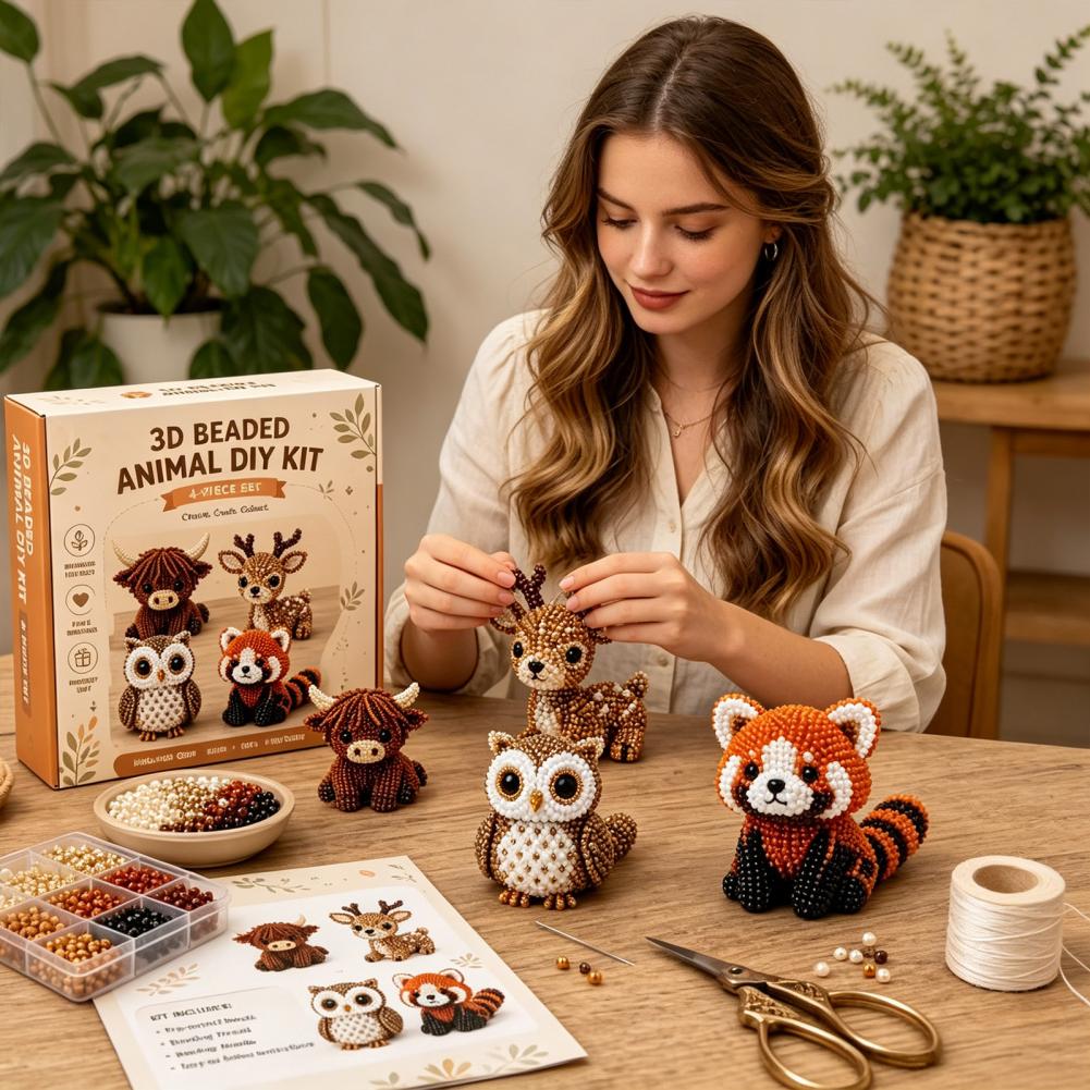 Kit de Bordado con Cuentas par - Embroidery Print reseña y precio
