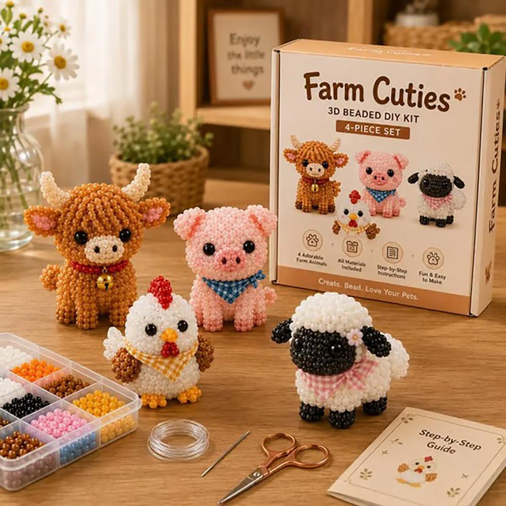 Kit de Bordado con Cuentas par - Embroidery Print reseña y precio