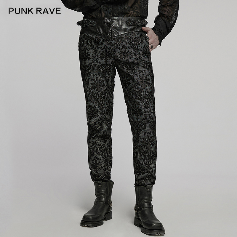 PUNK RAVE Pantalones de traje  - Embroidery Gothic reseña y precio