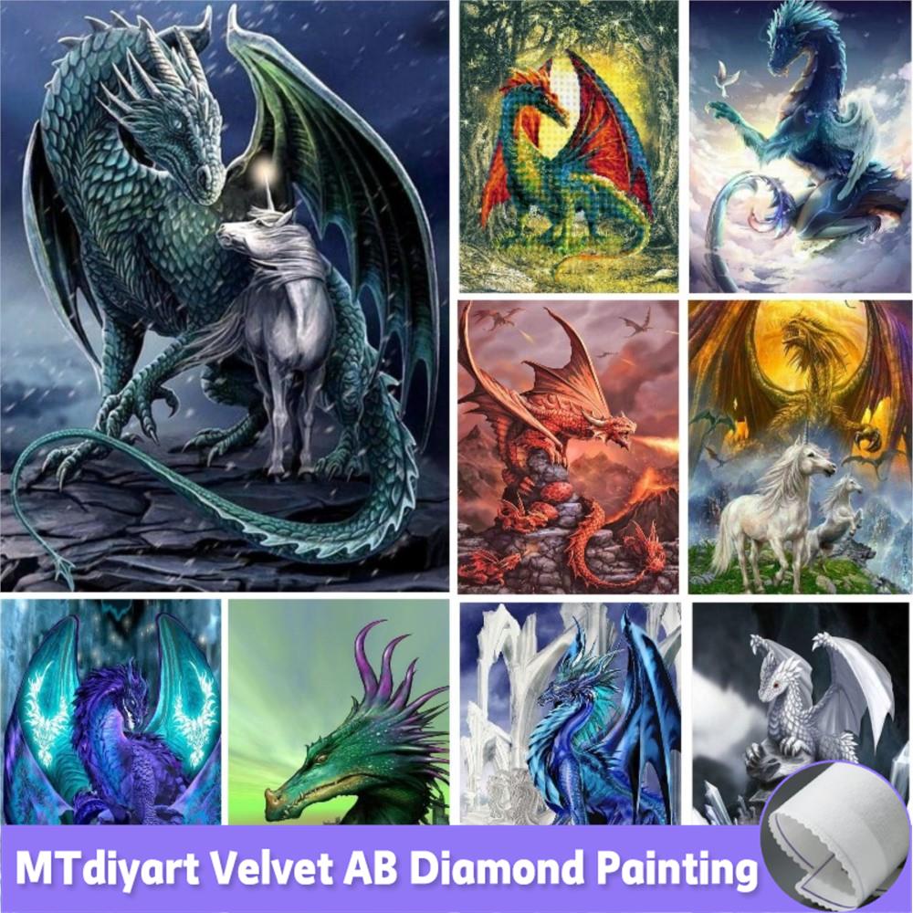 Pintura de diamantes de dragón - Embroidery Unicorn reseña y precio