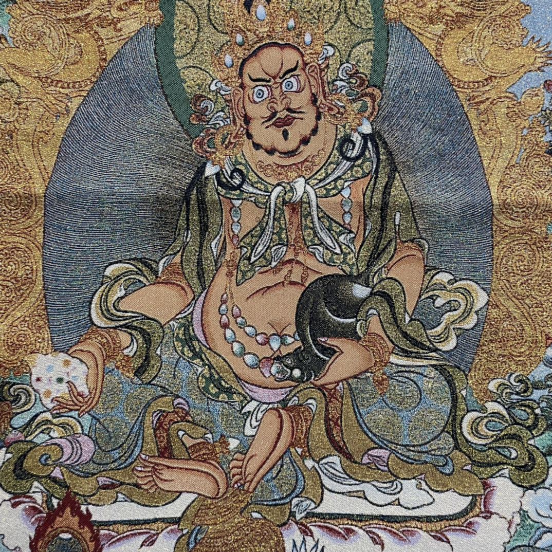 Pantalla colgante Thangka de 3 - Embroidery Yellow reseña y precio
