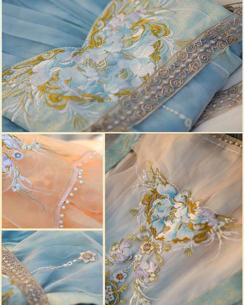 Vestido Hanfu Chino para Mujer - Embroidery Yellow reseña y precio