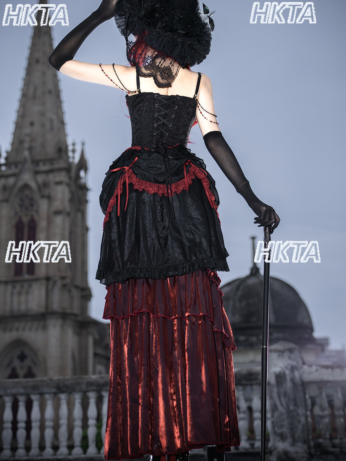 Elegante Conjunto de Vestido R - Embroidery Gothic reseña y precio