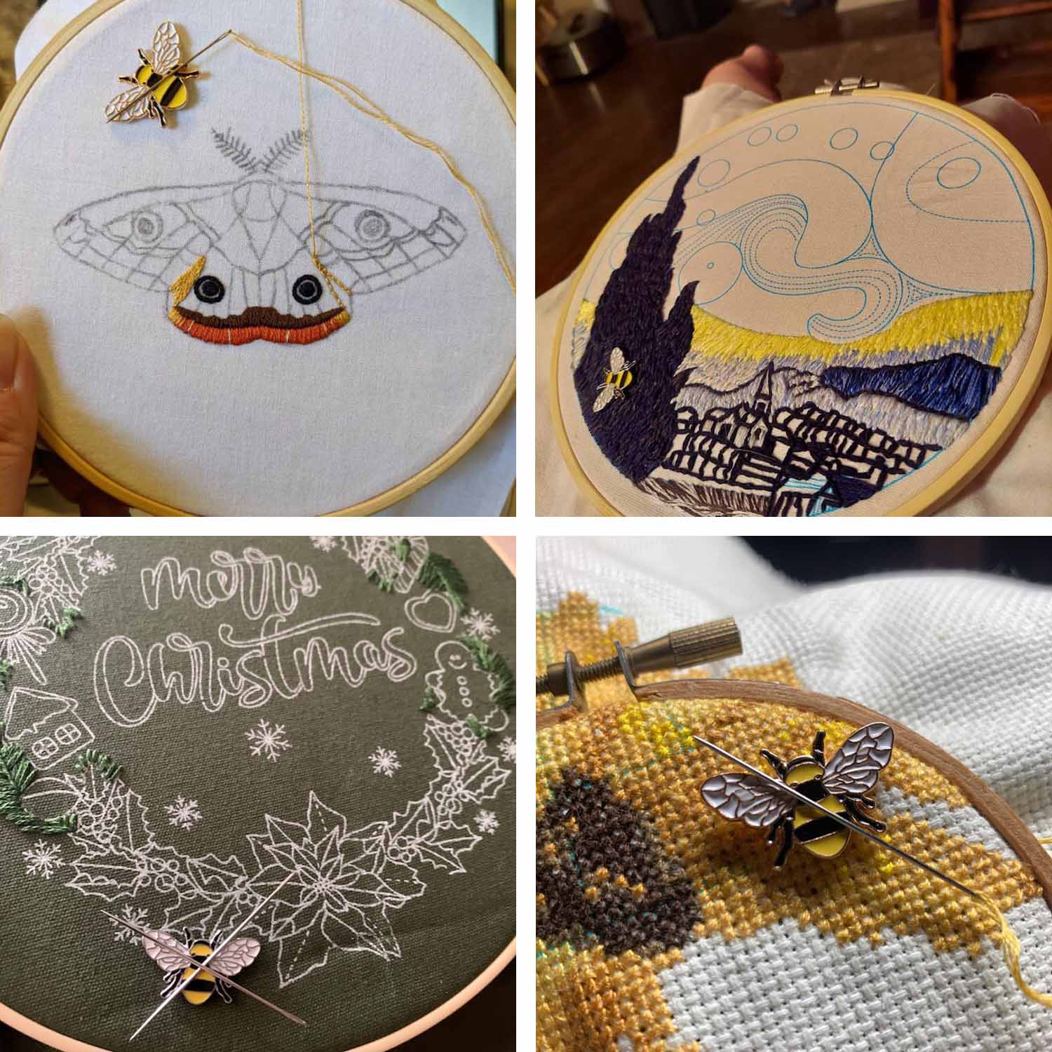 Agujas magnéticas Minders, jue - Embroidery Hoop Square reseña y precio